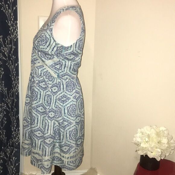 Altar’d State Geometric Fit & Flare Dress Sleeveless sz M FLAW - Picture 2 of 7